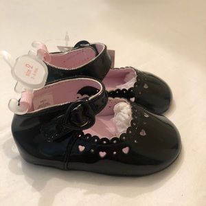 Black Shiny Dress Shoes w/ Buckle